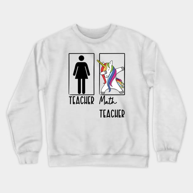 Math Teacher Crewneck Sweatshirt by Xtian Dela ✅